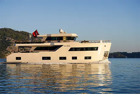 cinar yildizi trawler yacht exterior starboard side view 