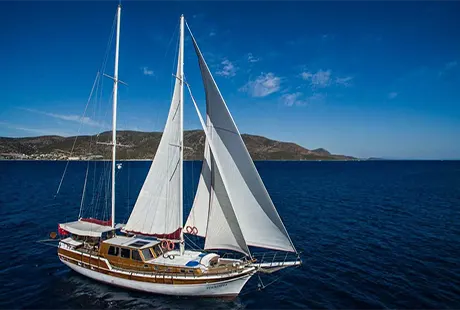perrinita gulet yacht exterior sailing overview