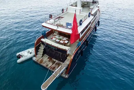 daphne 11 yacht exterior back platform 