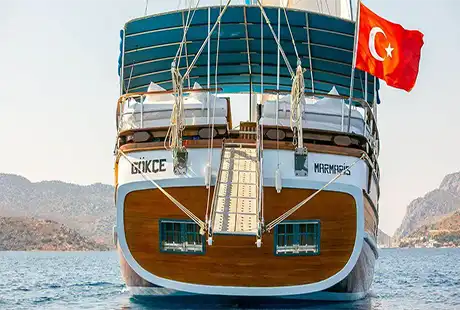 gokce gulet registered to marmaris harbor 