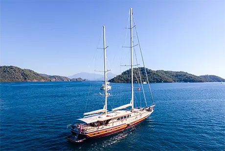 luxury gulet daima exterior view