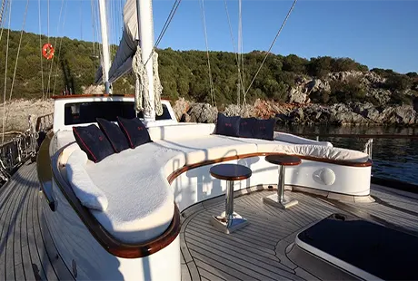 front deck sitting area didi gulet yacht
