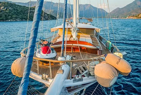 gulet wicked felina front deck overview