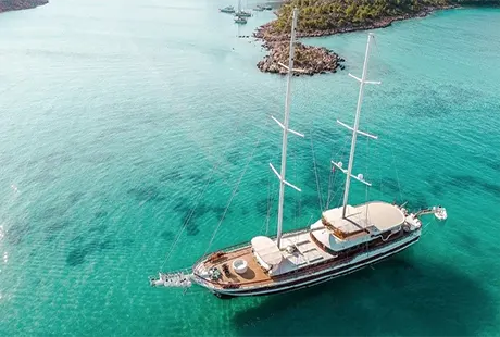 gulet yacht exterior view halcon del mar 