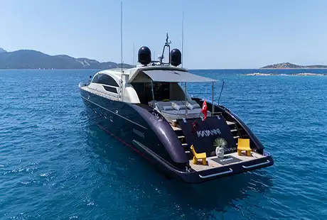 kayanni motor yacht backside view