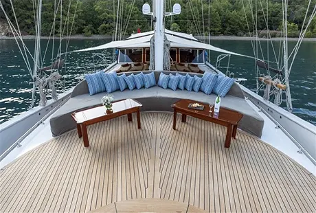 kayhan kaptan yacht front deck overview