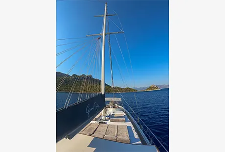 sun bed area grand sailor luxury gulet yacht